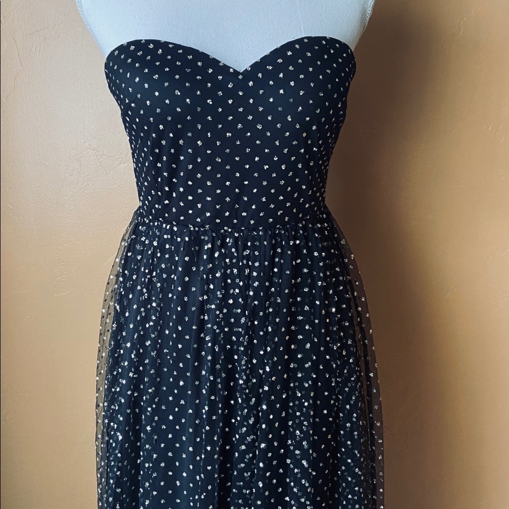 Windsor Long Black Strapless Prom Dress (M) NWOT